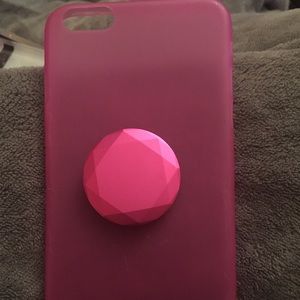 Iphone 6s plus case with pop socket